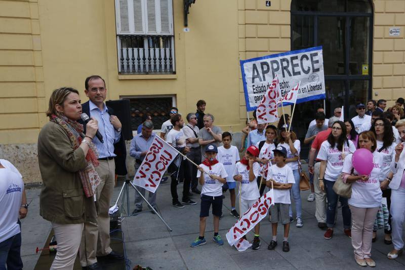 Una cadena humana en Valencia por la libertad educativa