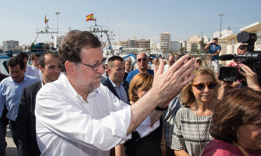 Rajoy hace campaña en Santa Pola