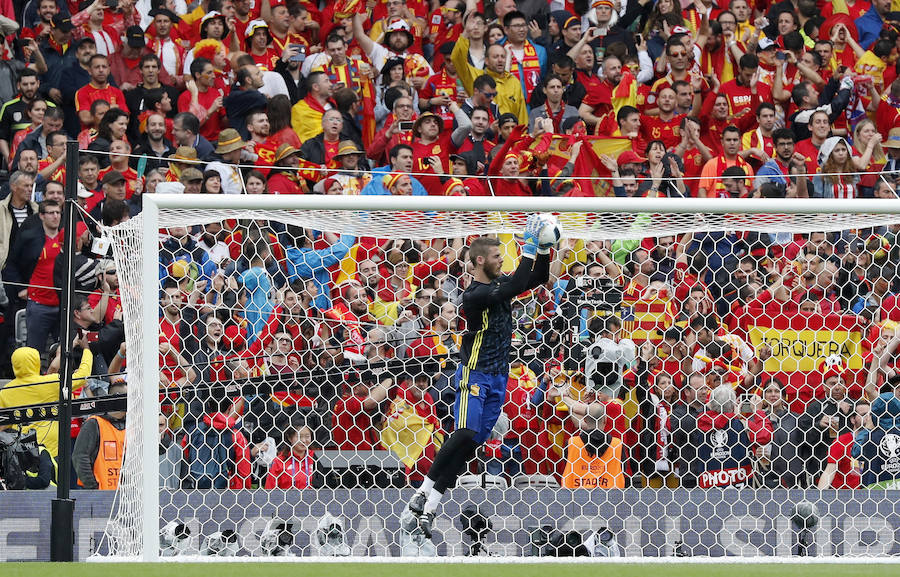 Fotos de la afición española en Francia