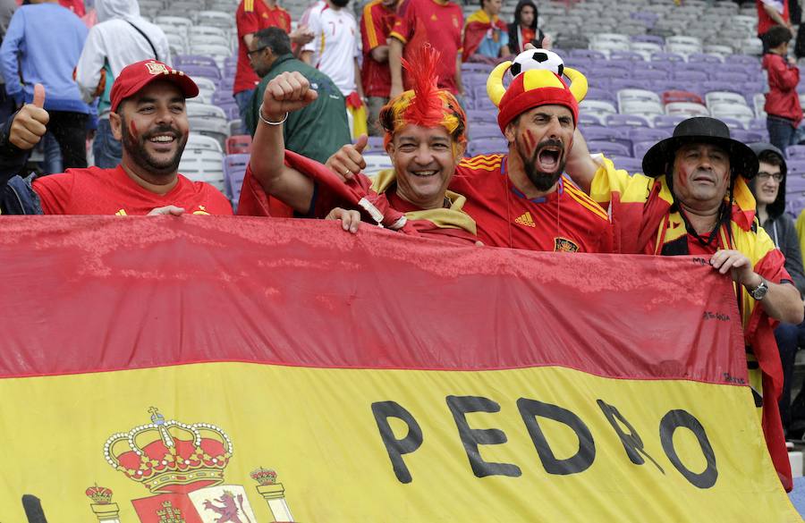 Fotos de la afición española en Francia