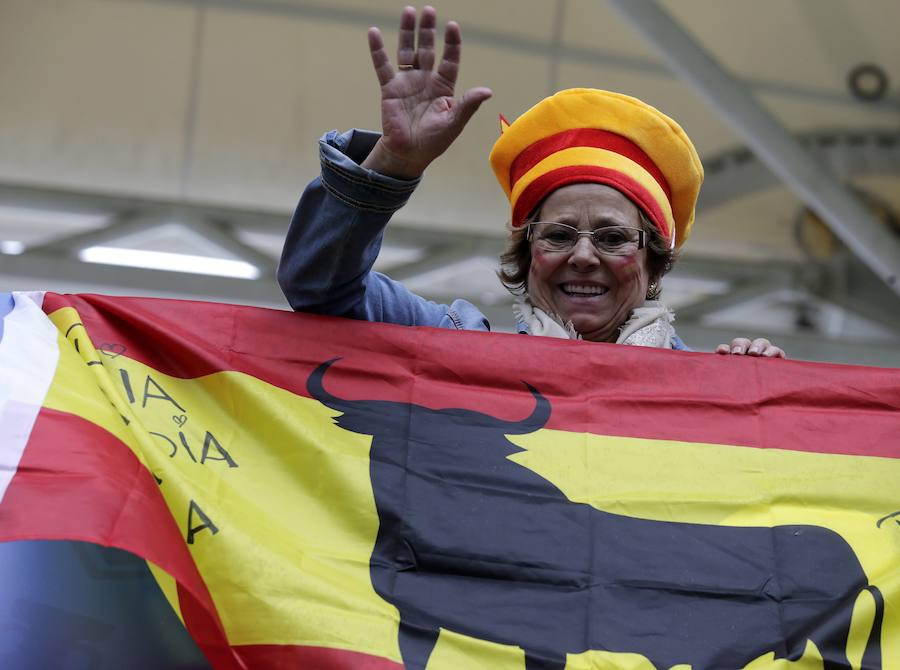 Fotos de la afición española en Francia