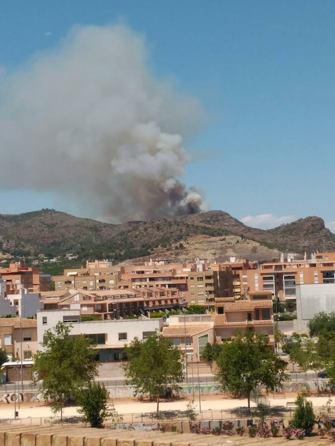 Fotos del incendio forestal de Faura