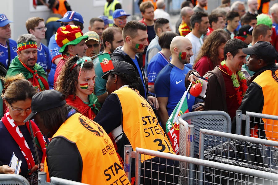 Las fotos de la afición de Portugal e Islandia