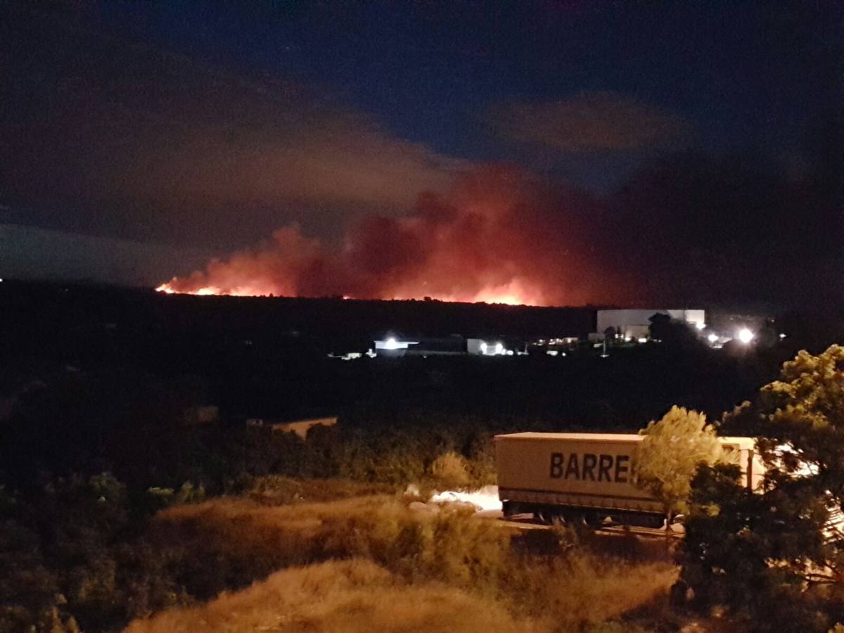 Fotos del incendio en Bolbaite, Chella, Anna, Cotes y Sellent