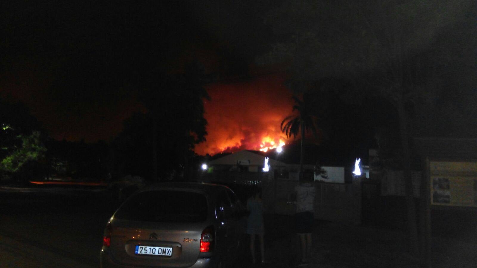 Fotos del incendio en Bolbaite, Chella, Anna, Cotes y Sellent