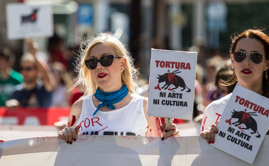 Manifestación antitaurina en Alicante