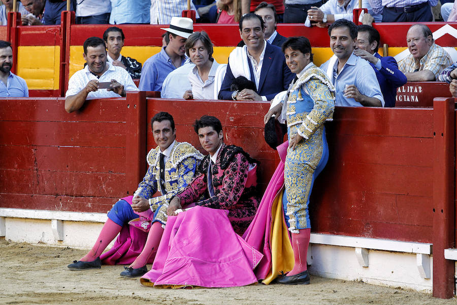 Toros de Hnos. García Jiménez y Olga Jiménez para Francisco Rivera &#039;Paquirri&#039;, David Fandila &#039;El Fandi&#039; y Cayetano en la Feria de Hogueras