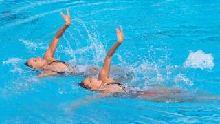 Dúo final del Trofeo Infantas de natación sincronizada en Alicante