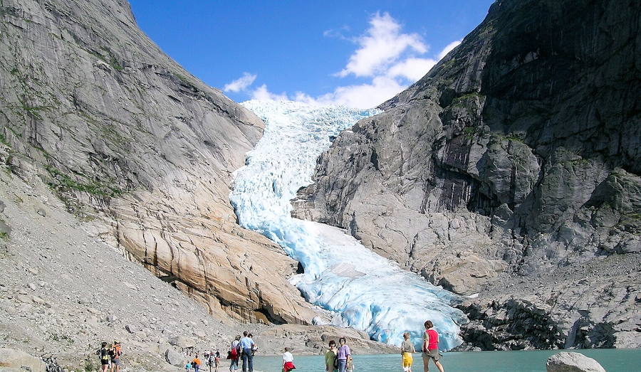 El glaciar de Jostedals, en las islas Svalbard. 