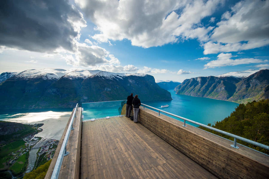 Mirador de Stegastein, en Aurland. 