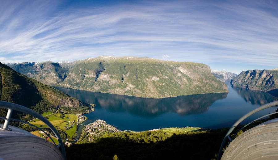 Mirador de Stegastein, en Aurland. 
