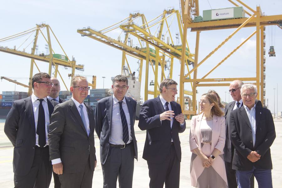 Fotos de la inauguración del nuevo muelle Costa en el puerto de Valencia