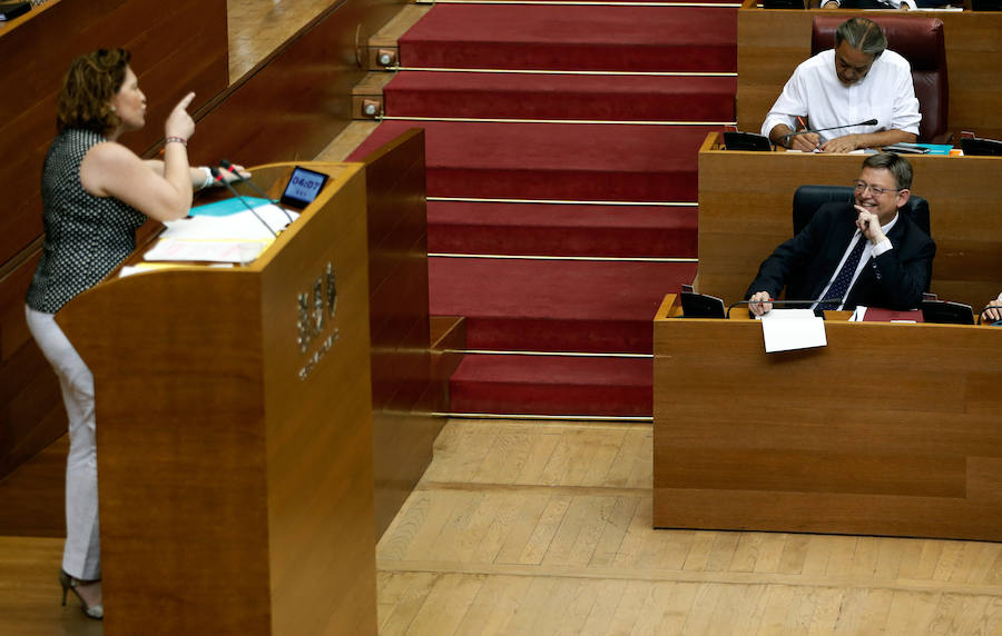 Sesión de control a Ximo Puig en Les Corts