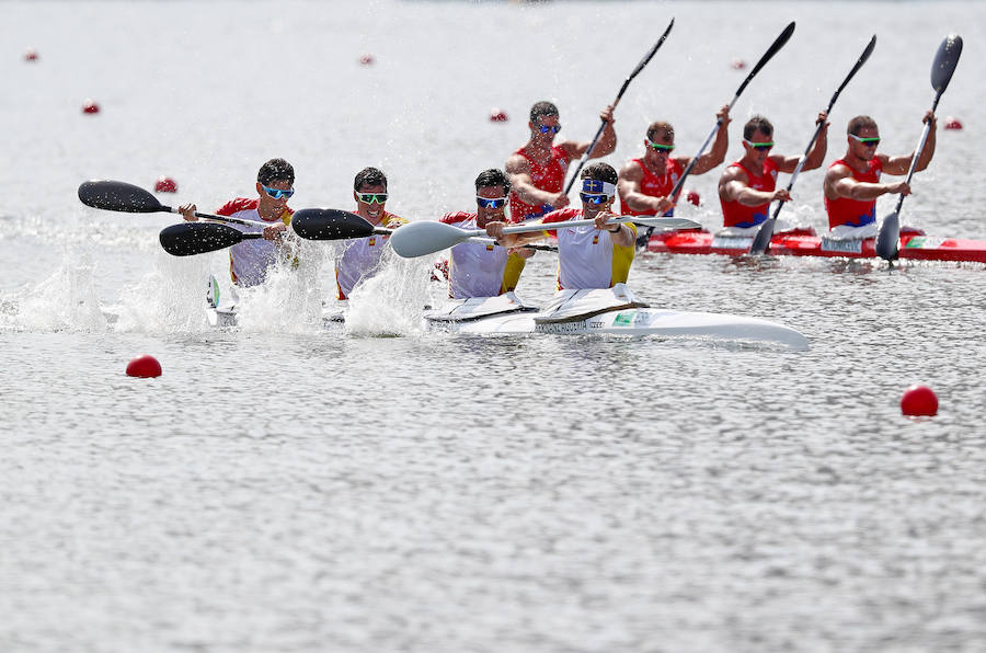 Alemania gana el oro en el K4 1000 m de canotaje; España quinta