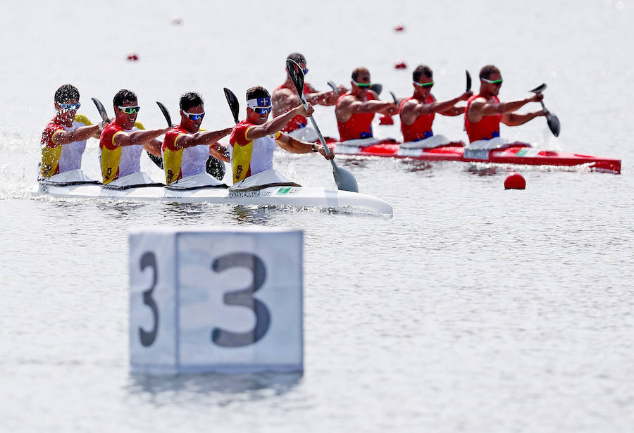 Alemania gana el oro en el K4 1000 m de canotaje; España quinta