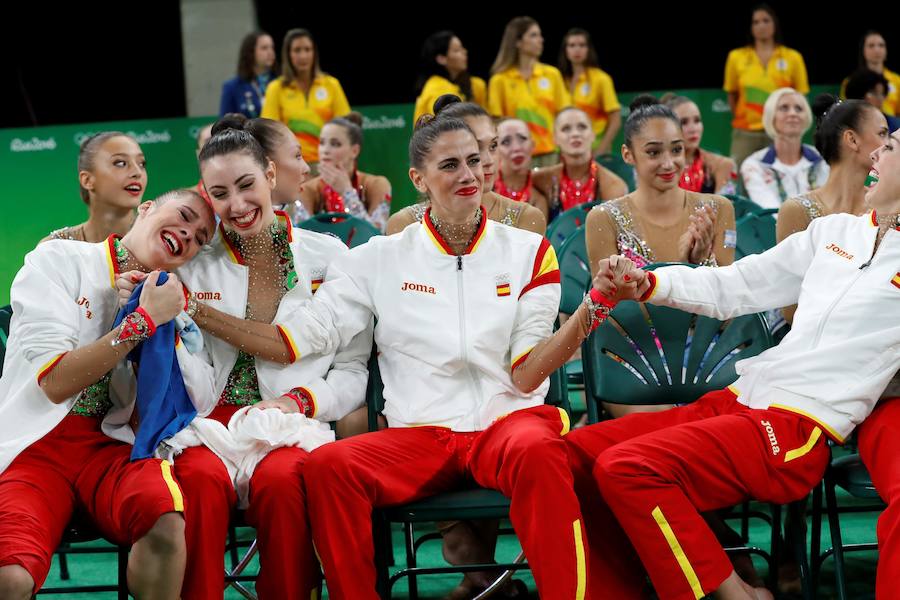 Plata para el conjunto español de rítmica