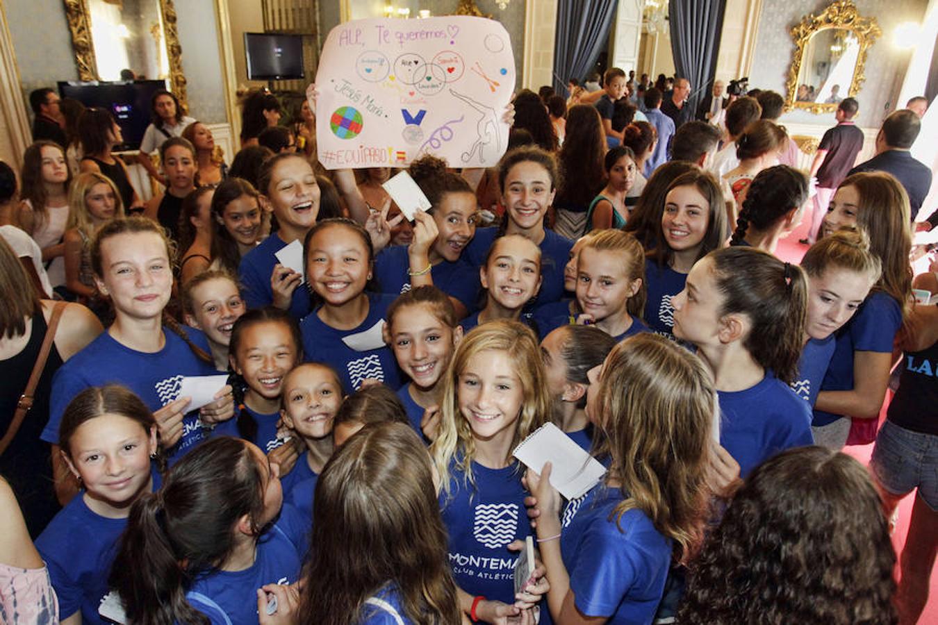 Recepción de la gimnasta alicantina Alejandra Quereda en el Ayuntamiento