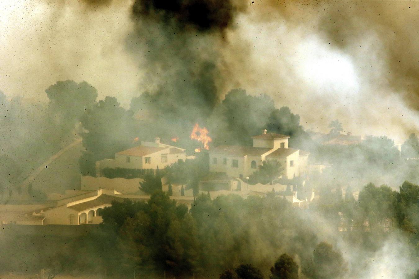 Fotos del incendio de la Granadella, en Xàbia y Benitatxell