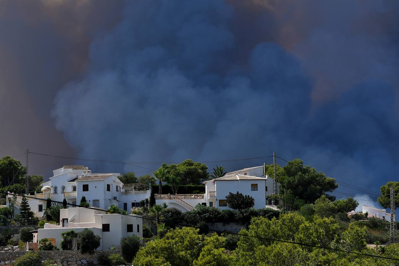 Fotos del incendio de la Granadella, en Xàbia y Benitatxell