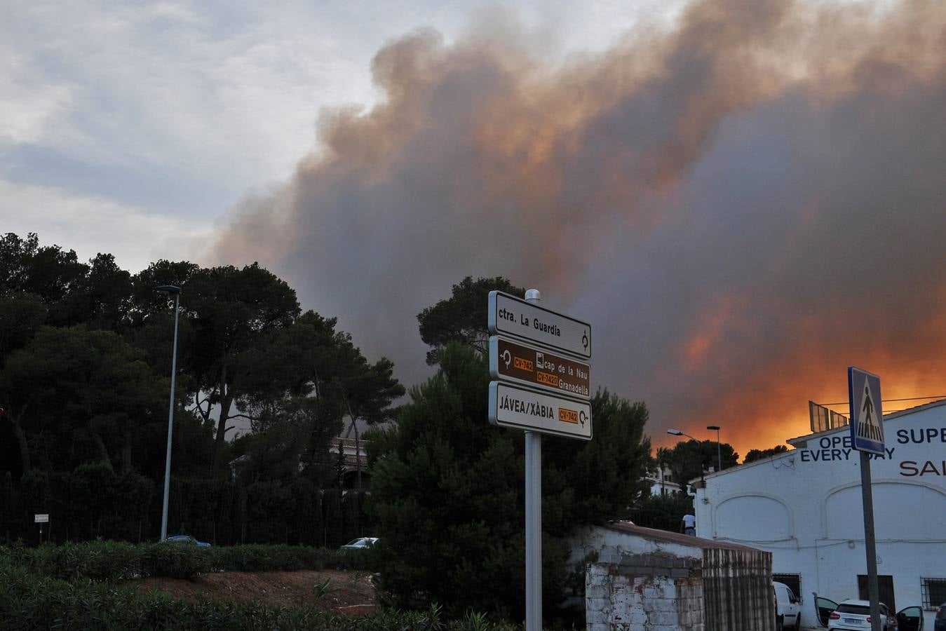 Fotos del incendio de la Granadella, en Xàbia y Benitatxell