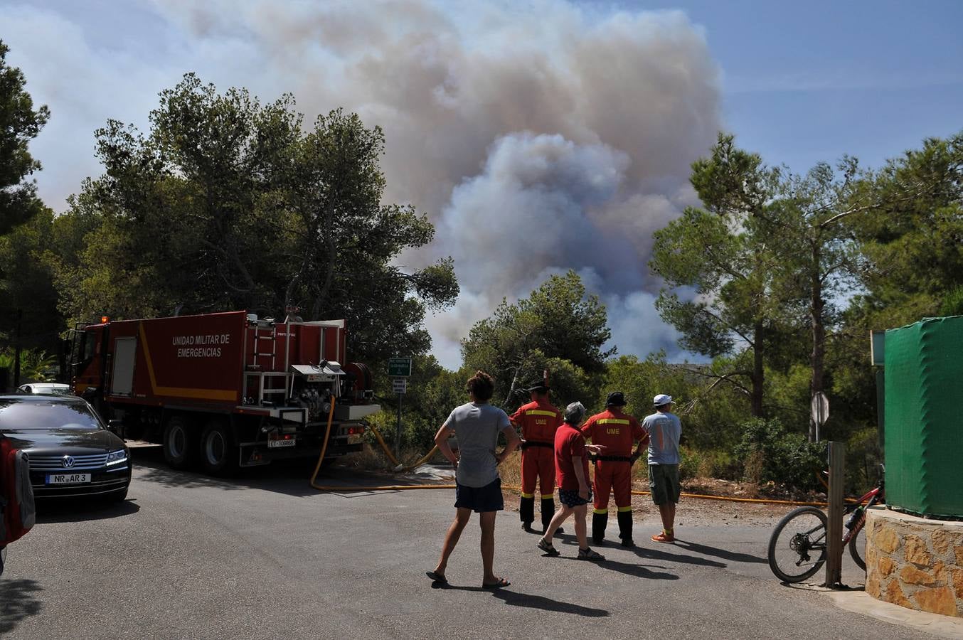 Fotos del incendio de la Granadella, en Xàbia y Benitatxell