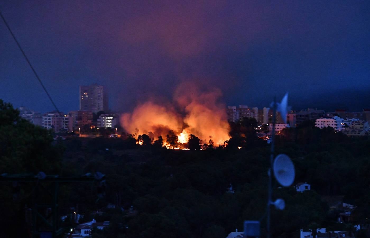 Fotos del incendio de la Granadella, en Xàbia y Benitatxell