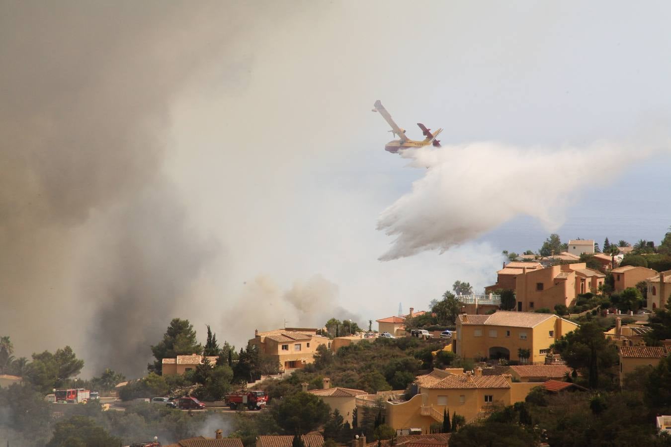 Fotos del incendio de la Granadella, en Xàbia y Benitatxell