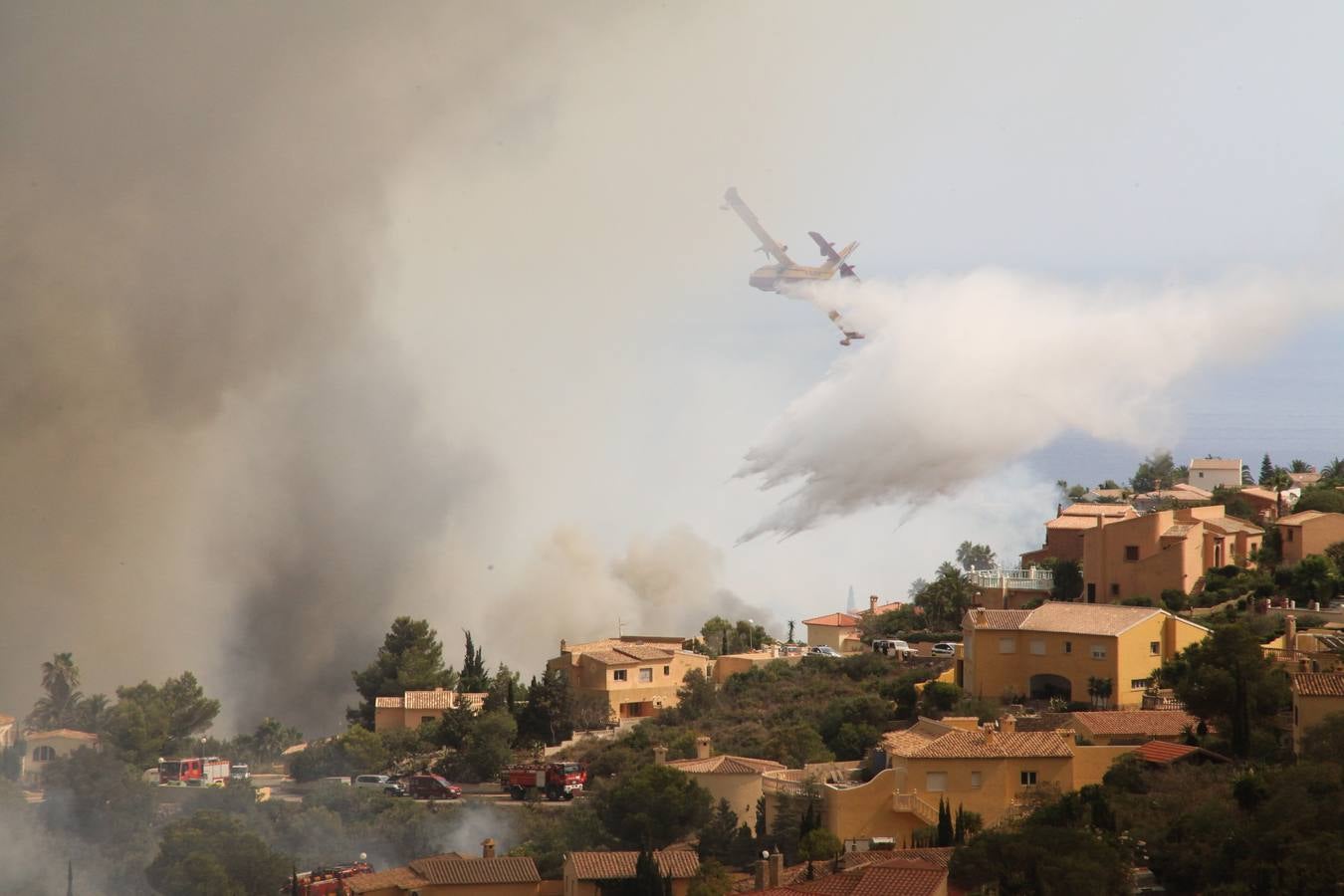 Fotos del incendio de la Granadella, en Xàbia y Benitatxell