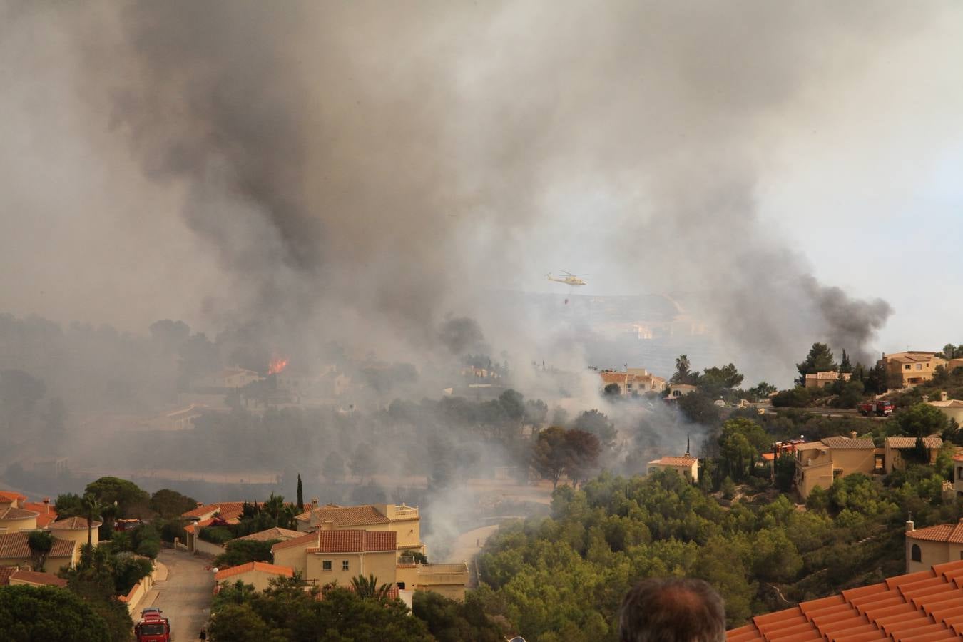 Fotos del incendio de la Granadella, en Xàbia y Benitatxell