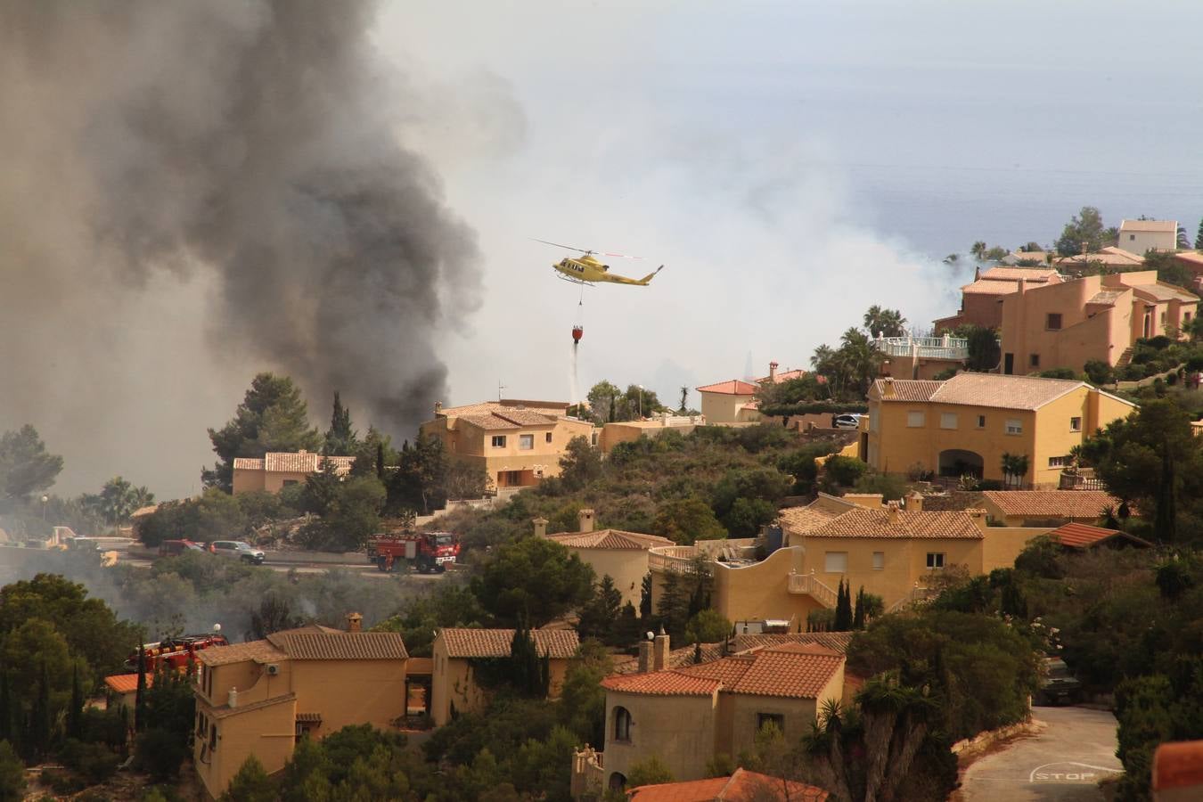 Fotos del incendio de la Granadella, en Xàbia y Benitatxell