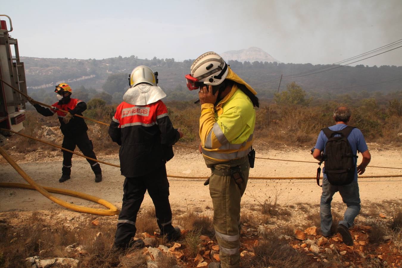 Fotos del incendio de la Granadella, en Xàbia y Benitatxell