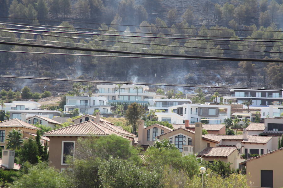 Fotos del incendio de la Granadella, en Xàbia y Benitatxell