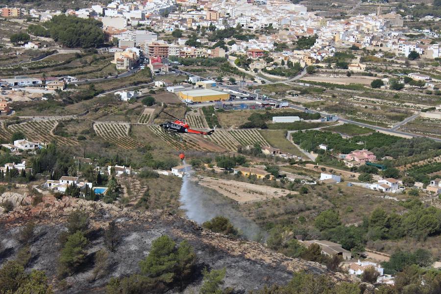 Fotos del incendio de la Granadella, en Xàbia y Benitatxell