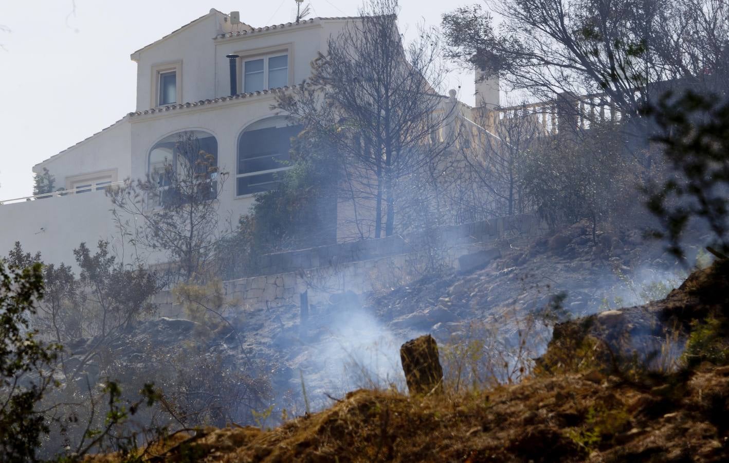 Fotos del incendio de la Granadella, en Xàbia y Benitatxell