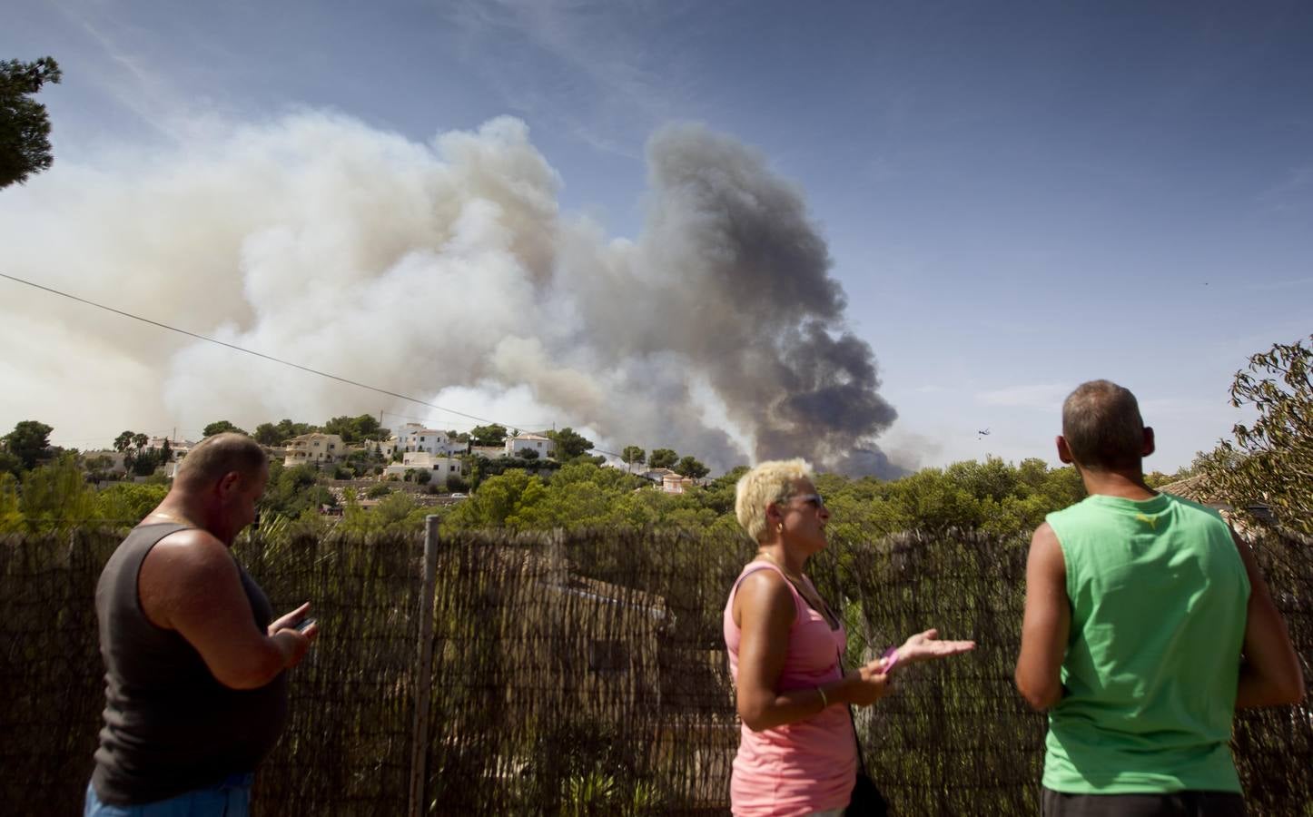 Fotos del incendio de la Granadella, en Xàbia y Benitatxell