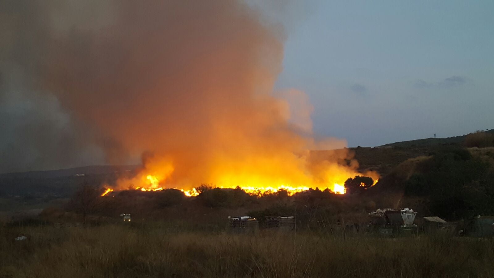 Fotos del incendio entre Xàbia y Gata de Gorgos