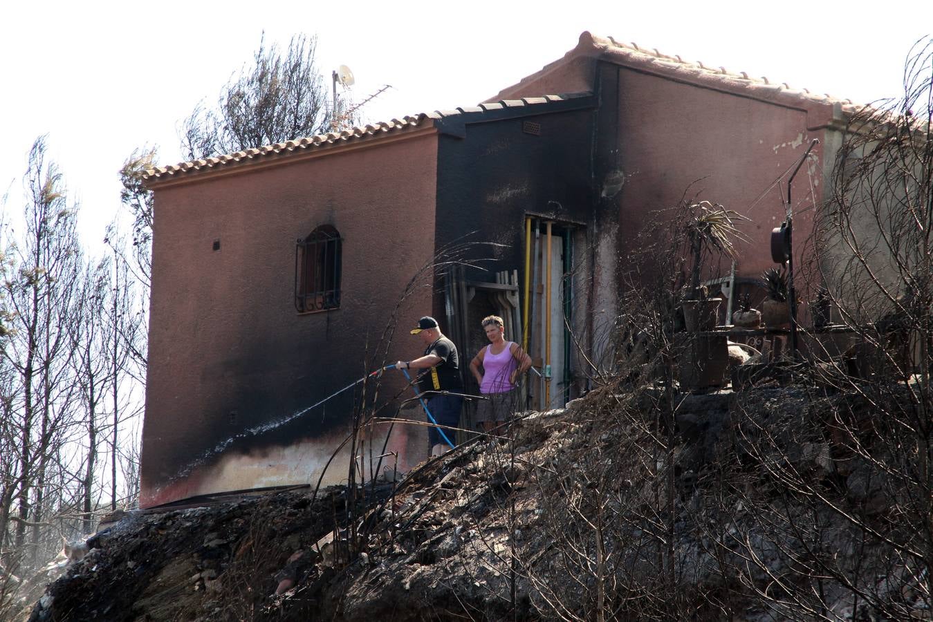 Fotos del incendio de la Granadella, en Xàbia y Benitatxell