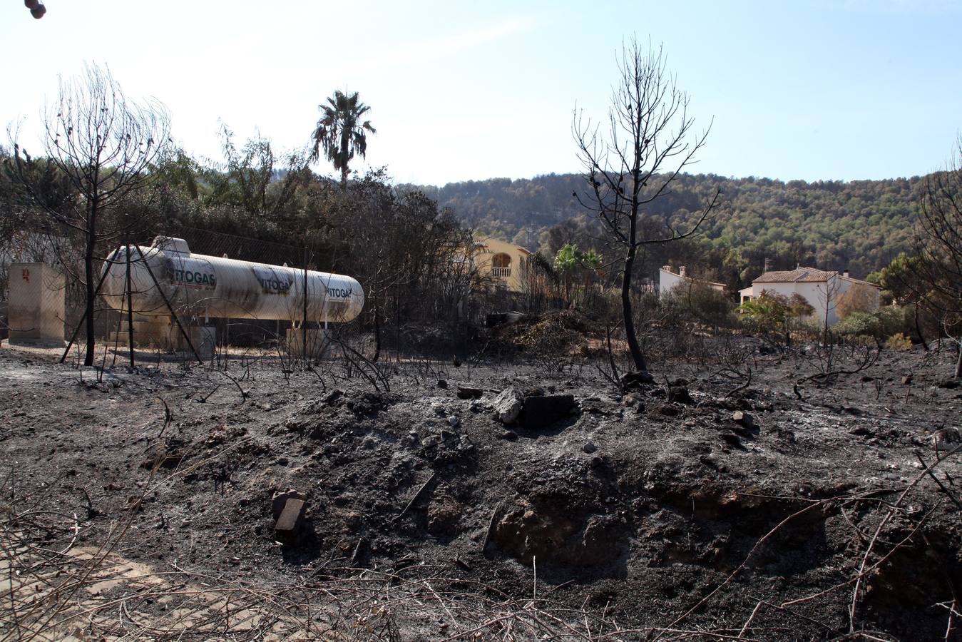 Fotos del incendio de la Granadella, en Xàbia y Benitatxell