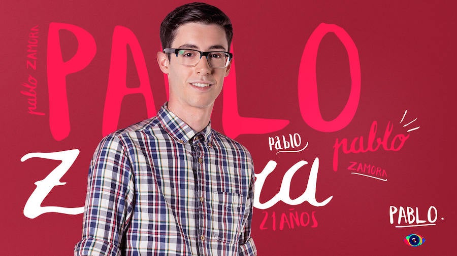 Pablo tiene 21 años, viene de Zamora y es gofrero. Se define como "creativo, imaginativo, cabezón e impulsivo. Indescriptible, extremo e impredecible".