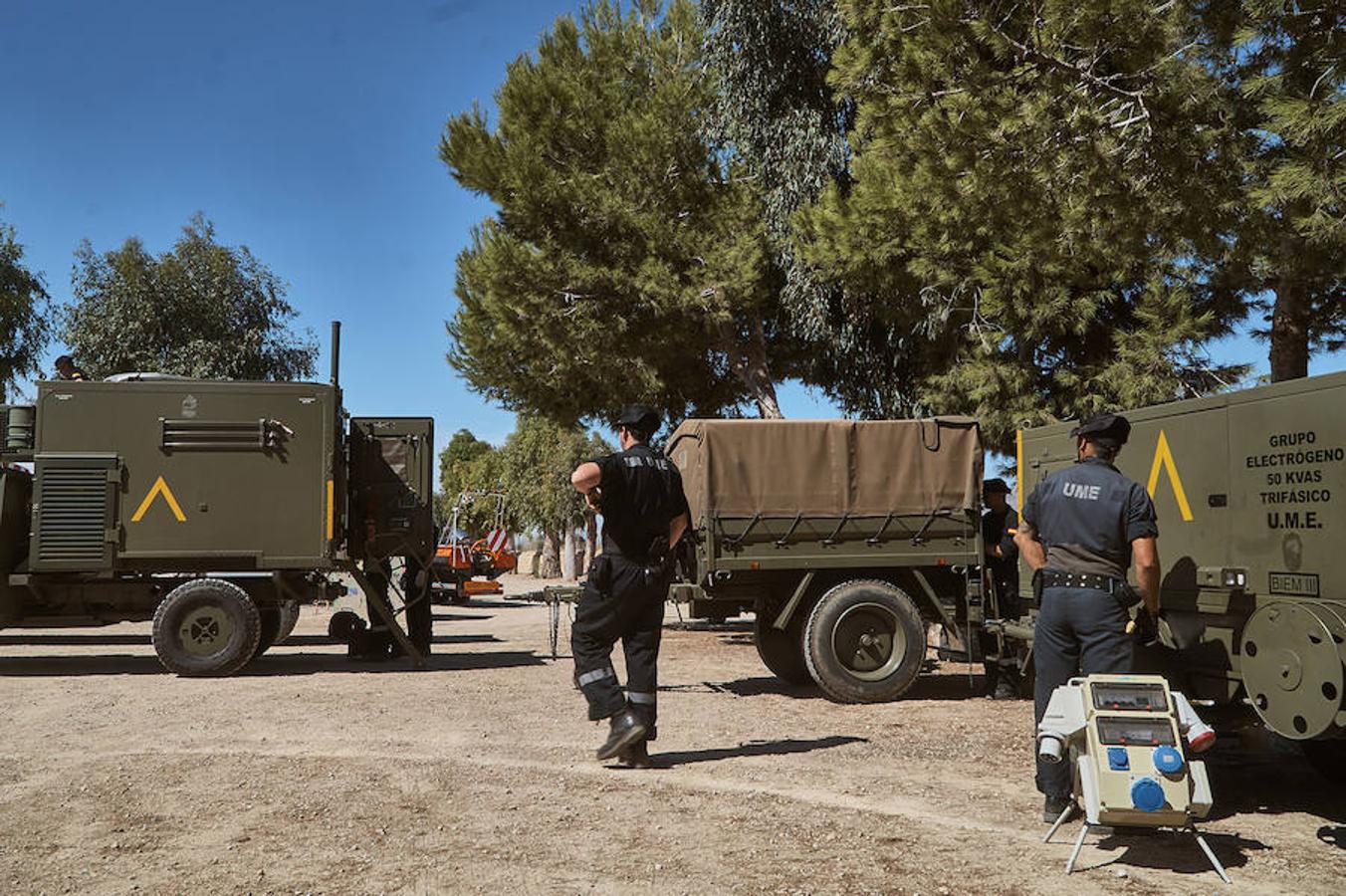 La UME despliega 300 efectivos para hacer practicas en la Vega