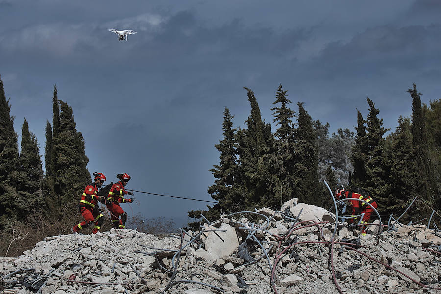 La UME pone a prueba la capacidad de la comarca para actuar ante una inundación