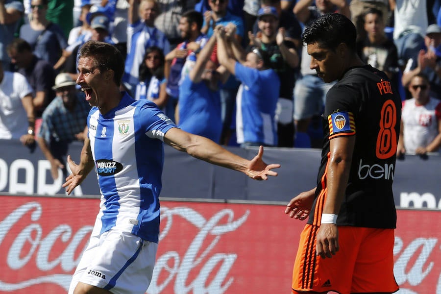 Las fotos de la victoria del Valencia en Butarque ante el Leganés (1-2)