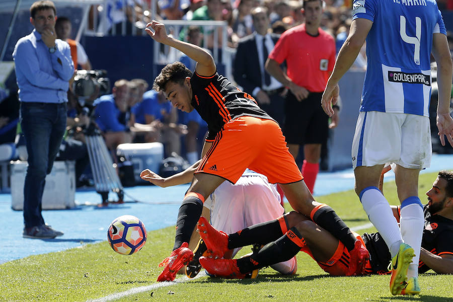 Las fotos de la victoria del Valencia en Butarque ante el Leganés (1-2)