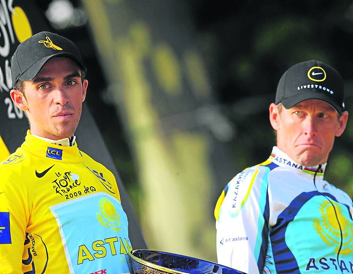 Alberto Contador y Louis Amstrong. 