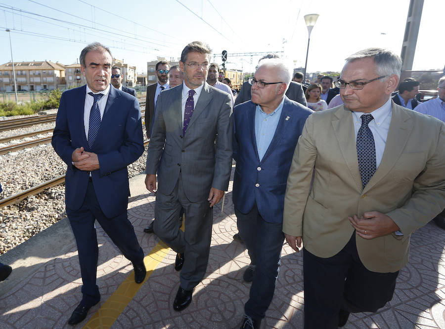 Fotos de las obras del Corredor Mediterráneo en Puçol