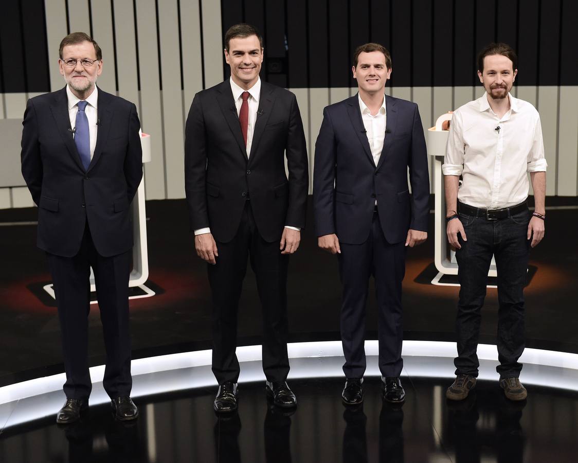 Para las segundas elecciones, los cuatro grandes candidatos protagonizaron el primer debate a cuatro de la historia de España.