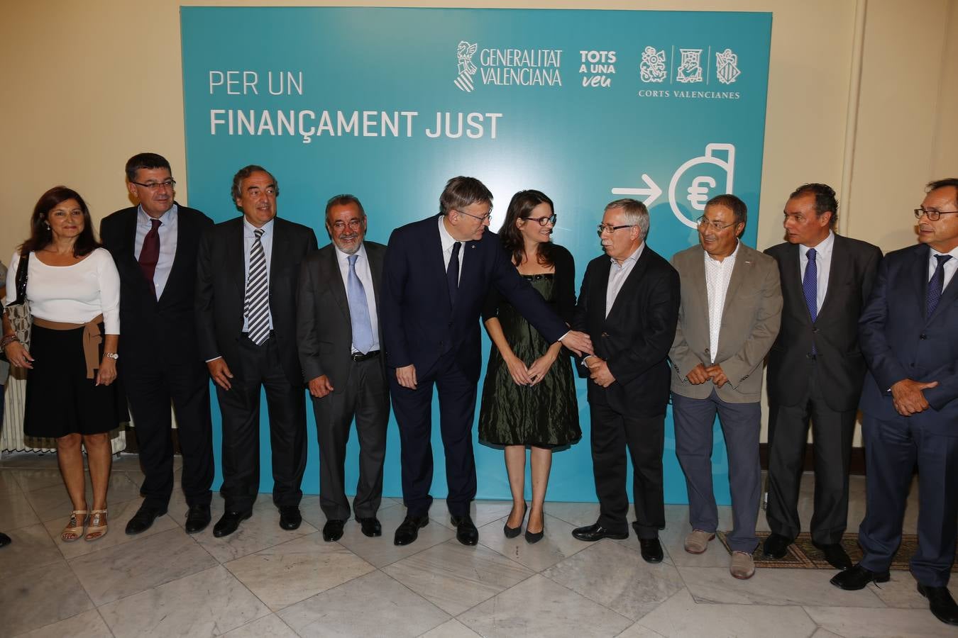 Acto para reivindicar una financiación justa para la Comunitat Valenciana