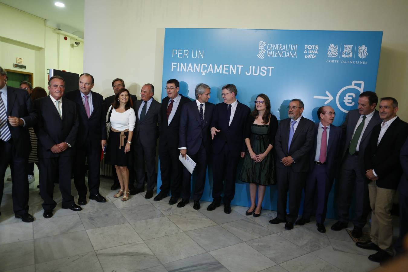 Acto para reivindicar una financiación justa para la Comunitat Valenciana