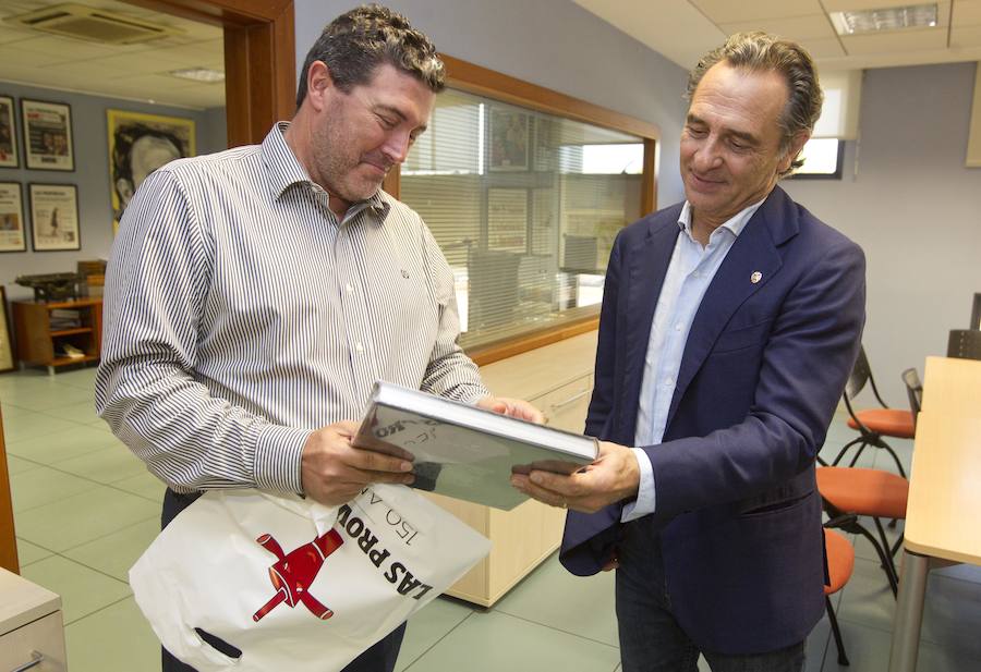 Las imágenes de la entrevista a Cesare Prandelli en Las Provincias