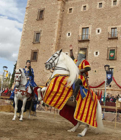 Representación de la historia de Jaume I en el Puig.